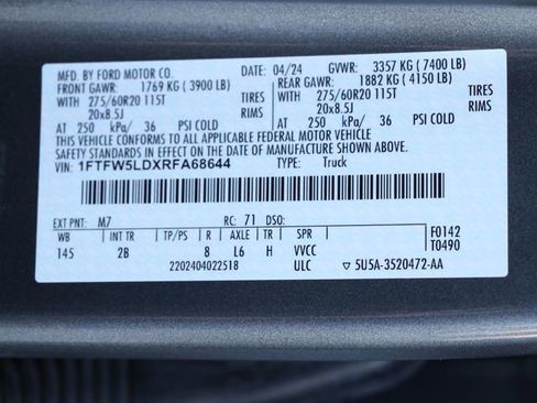 Used 2024 Ford F150 Lariat w/ Equipment Group 502A High AWD/4WD image 32