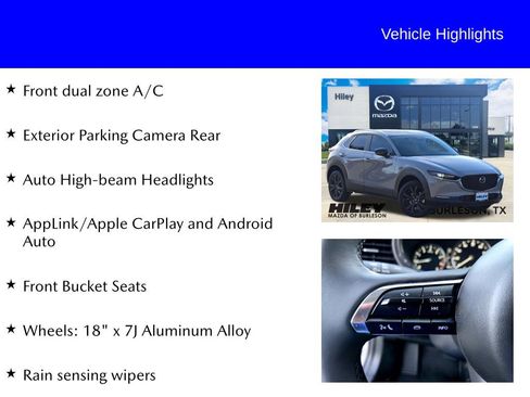 Certified 2025 MAZDA CX-30 AWD 2.5 S w/ Select Sport Pkg image 10