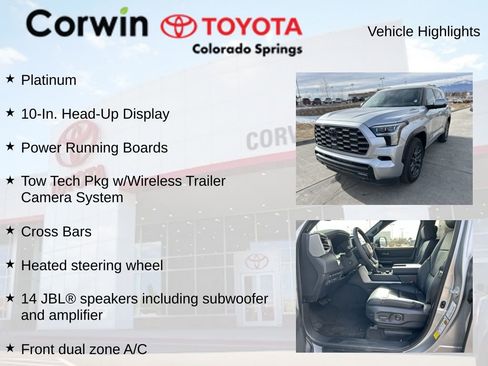 Used 2026 Toyota Sequoia Platinum w/ Tow Technology Package image 14