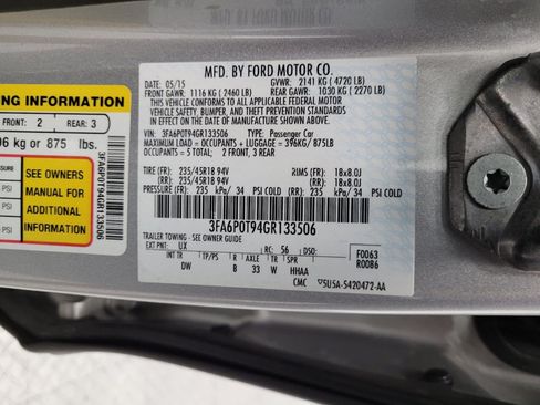 Used 2016 Ford Fusion SE AWD/4WD image 33