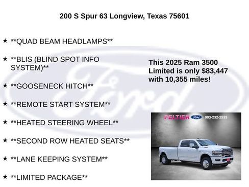 Used 2025 RAM 3500 Limited AWD/4WD image 25