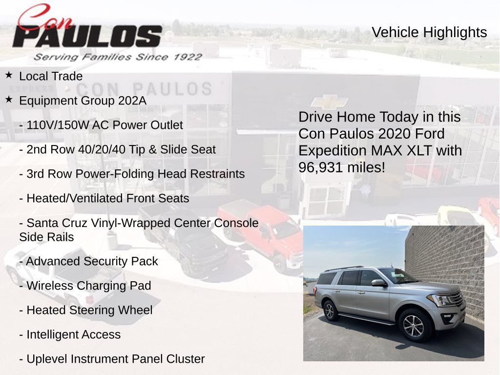 Used 2020 Ford Expedition Max XLT w/ Equipment Group 202A AWD/4WD image 7