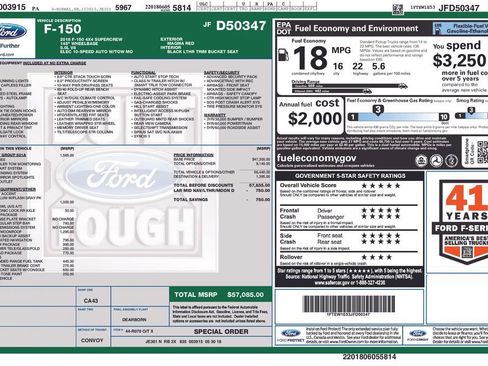 Used 2018 Ford F150 Lariat w/ Equipment Group 501A Mid image 4