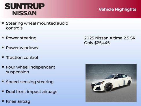 New 2025 Nissan Altima 2.5 SR image 8