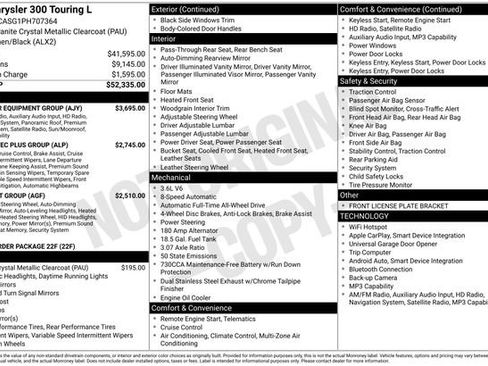 Used 2023 Chrysler 300 Touring L w/ Popular Equipment Group AWD/4WD image 16