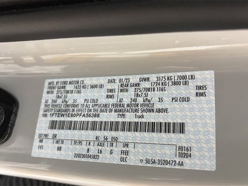 Certified 2023 Ford F150 Tremor w/ Equipment Group 402A High image 9