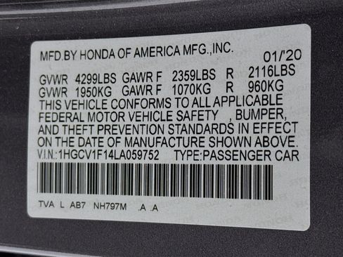 Used 2020 Honda Accord LX image 29