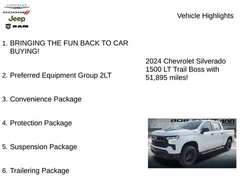 Used 2024 Chevrolet Silverado 1500 LT Trail Boss w/ Protection Package image 2