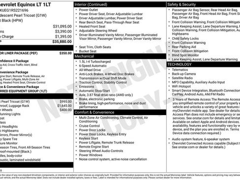 Used 2024 Chevrolet Equinox LT w/ LPO, Floor Liner Package AWD/4WD image 2