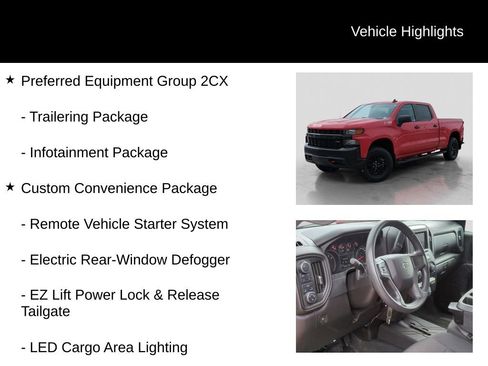 Used 2021 Chevrolet Silverado 1500 Custom Trail Boss AWD/4WD image 21