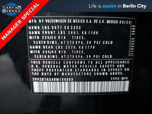 Used 2024 Volkswagen Tiguan SE image 26