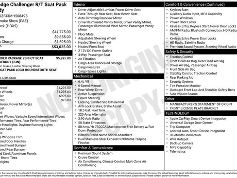 Used 2021 Dodge Challenger R/T Scat Pack RWD image 1
