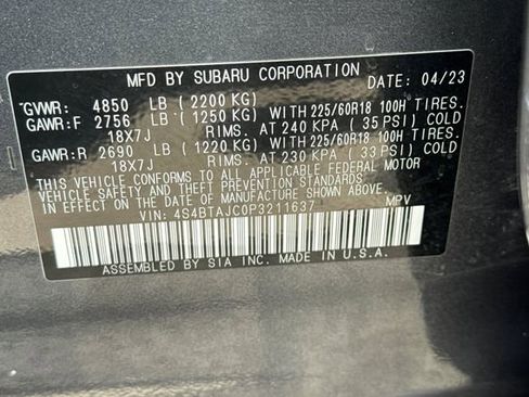 Used 2023 Subaru Outback Onyx Edition AWD/4WD image 35