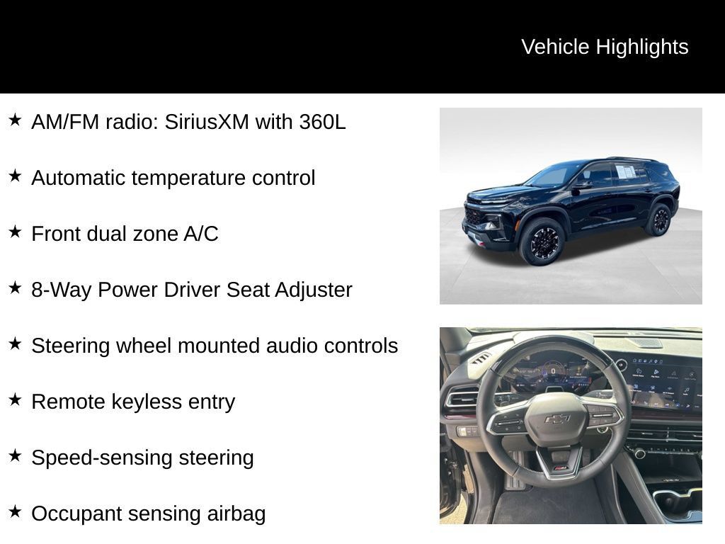 Certified 2024 Chevrolet Traverse Z71 w/ Enhanced Driving Package AWD/4WD image 16