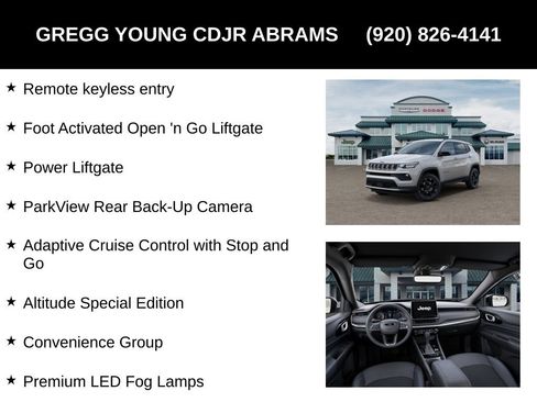 New 2026 Jeep Compass Latitude w/ Quick Order Package 29K image 25