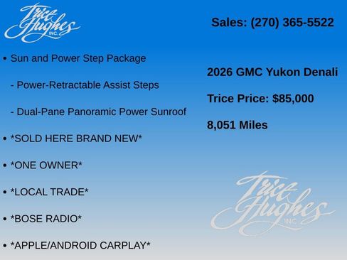 Used 2026 GMC Yukon Denali w/ Sun & Power Step Package AWD/4WD image 7