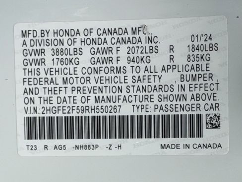 Used 2024 Honda Civic Sport image 28