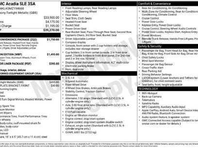 Used 2021 GMC Acadia SLE w/ Driver Convenience Package