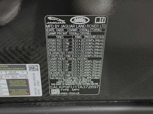 New 2026 Land Rover Range Rover SE AWD/4WD image 33