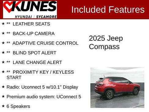 Used 2025 Jeep Compass Trailhawk AWD/4WD image 2
