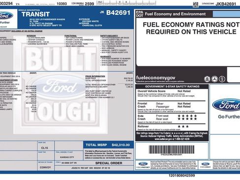 Used 2018 Ford Transit 350 XL RWD image 1