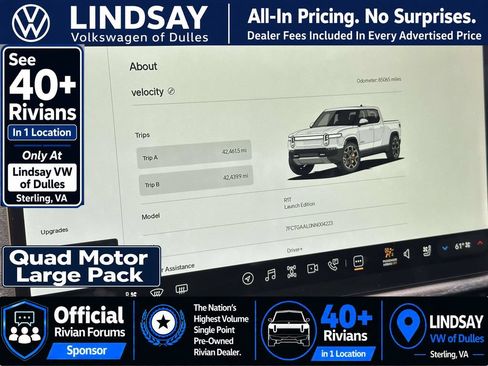 Used 2022 Rivian R1T Launch Edition AWD/4WD image 25