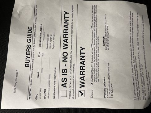 Used 2020 GMC Terrain SLE w/ Elevation Edition image 31