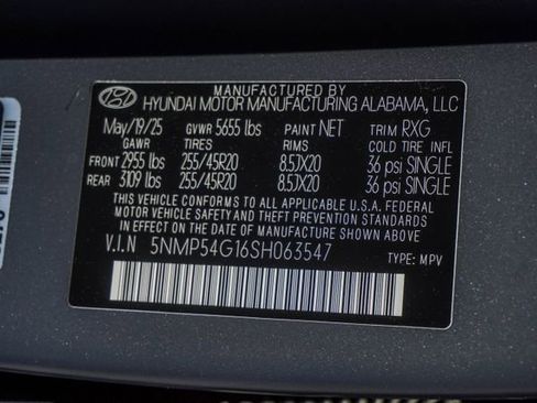 Certified 2025 Hyundai Santa Fe Calligraphy FWD image 59