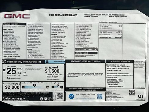 New 2026 GMC Terrain Denali AWD/4WD image 21