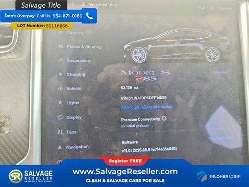 Used 2013 Tesla Model S Performance RWD image 12