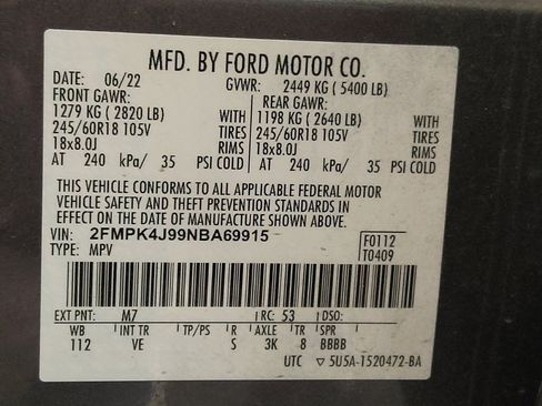 Used 2022 Ford Edge SEL w/ Convenience Package AWD/4WD image 33