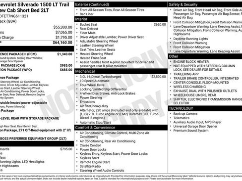 Used 2022 Chevrolet Silverado 1500 LT Trail Boss w/ Convenience Package II image 6