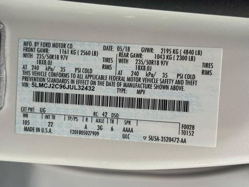 Used 2018 Lincoln MKC Select w/ Select Plus Package FWD image 38