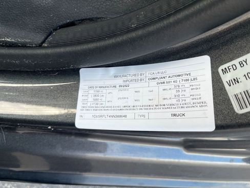 Used 2022 RAM 1500 Rebel w/ G/T Package image 29