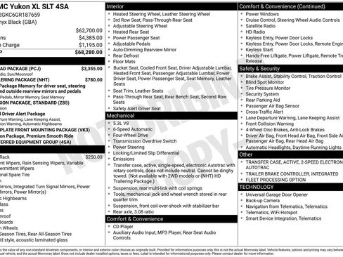 Used 2016 GMC Yukon XL SLT w/ Open Road Package image 3