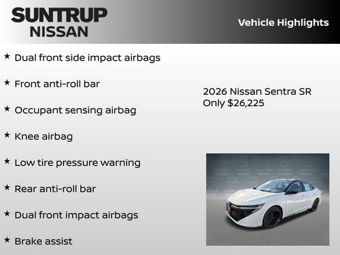 New 2026 Nissan Sentra SR image 16
