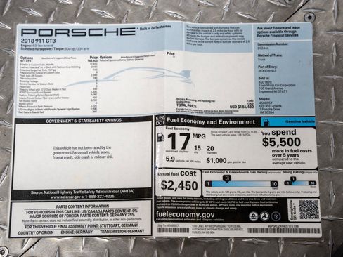 Used 2018 Porsche 911 GT3 image 63