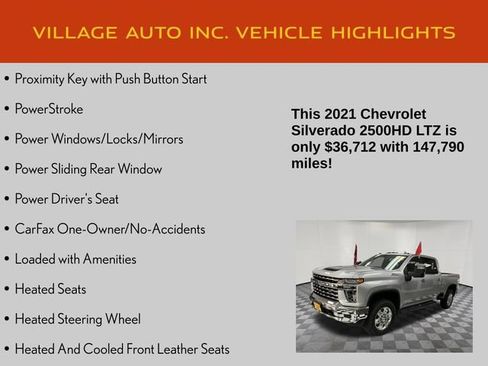 Used 2021 Chevrolet Silverado 2500 LTZ w/ LTZ Plus Package AWD/4WD image 14