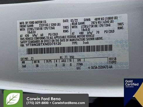 Certified 2022 Ford F250 Lariat w/ Tremor Off-Road Package image 35