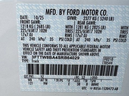 Used 2025 Ford Maverick XL w/ Equipment Group 102A AWD/4WD image 35