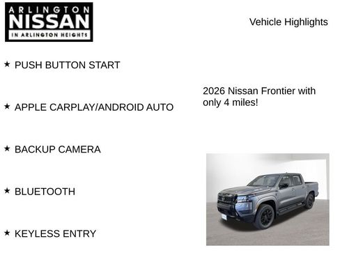 New 2026 Nissan Frontier SV w/ All-Weather Content Package image 7