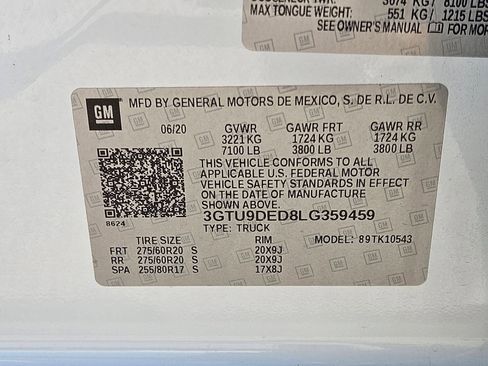 Used 2020 GMC Sierra 1500 SLT w/ SLT Premium Plus Package image 32