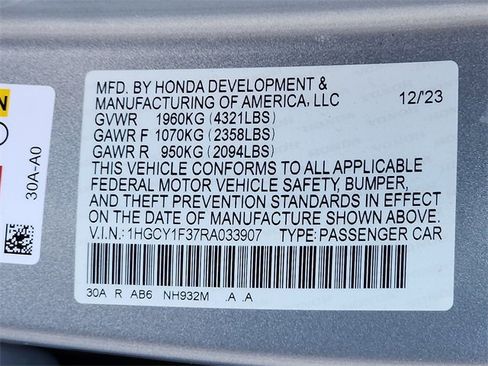 Used 2024 Honda Accord EX image 28