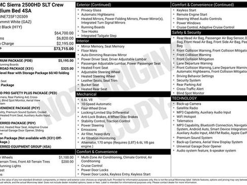 Certified 2025 GMC Sierra 2500 SLT w/ SLT Premium Package AWD/4WD image 47