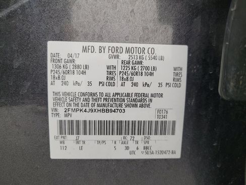 Used 2017 Ford Edge SEL w/ Equipment Group 201A AWD/4WD image 33