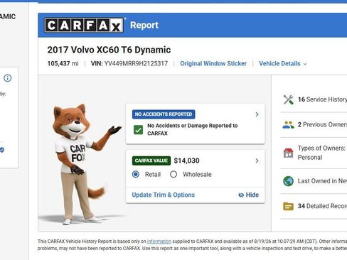Used 2017 Volvo XC60 T6 Dynamic w/ Climate Package AWD/4WD image 2