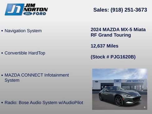 Used 2024 MAZDA MX-5 Miata RF Grand Touring RWD image 11