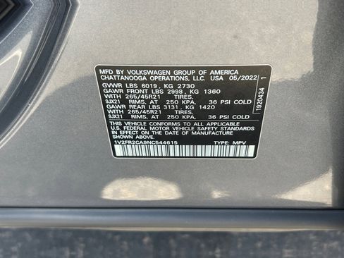 Certified 2022 Volkswagen Atlas SEL Premium AWD/4WD image 25