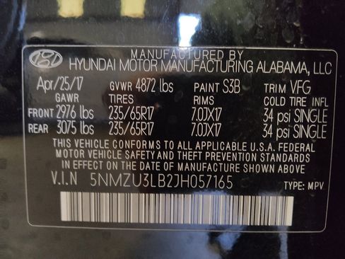 Used 2018 Hyundai Santa Fe Sport w/ 2.4L Value Package 02 FWD image 33