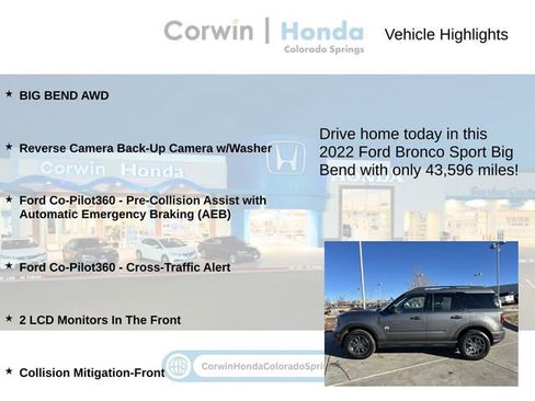 Used 2022 Ford Bronco Sport Big Bend image 6